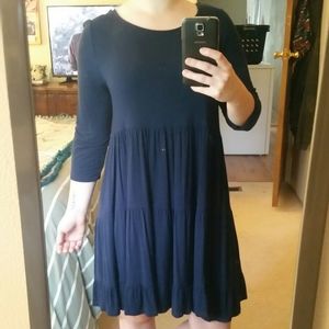 Navy Blue Baby Doll Tunic